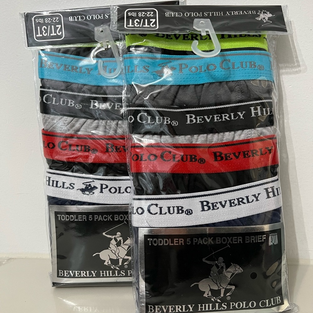 2 packs of toddler polo boxer briefs